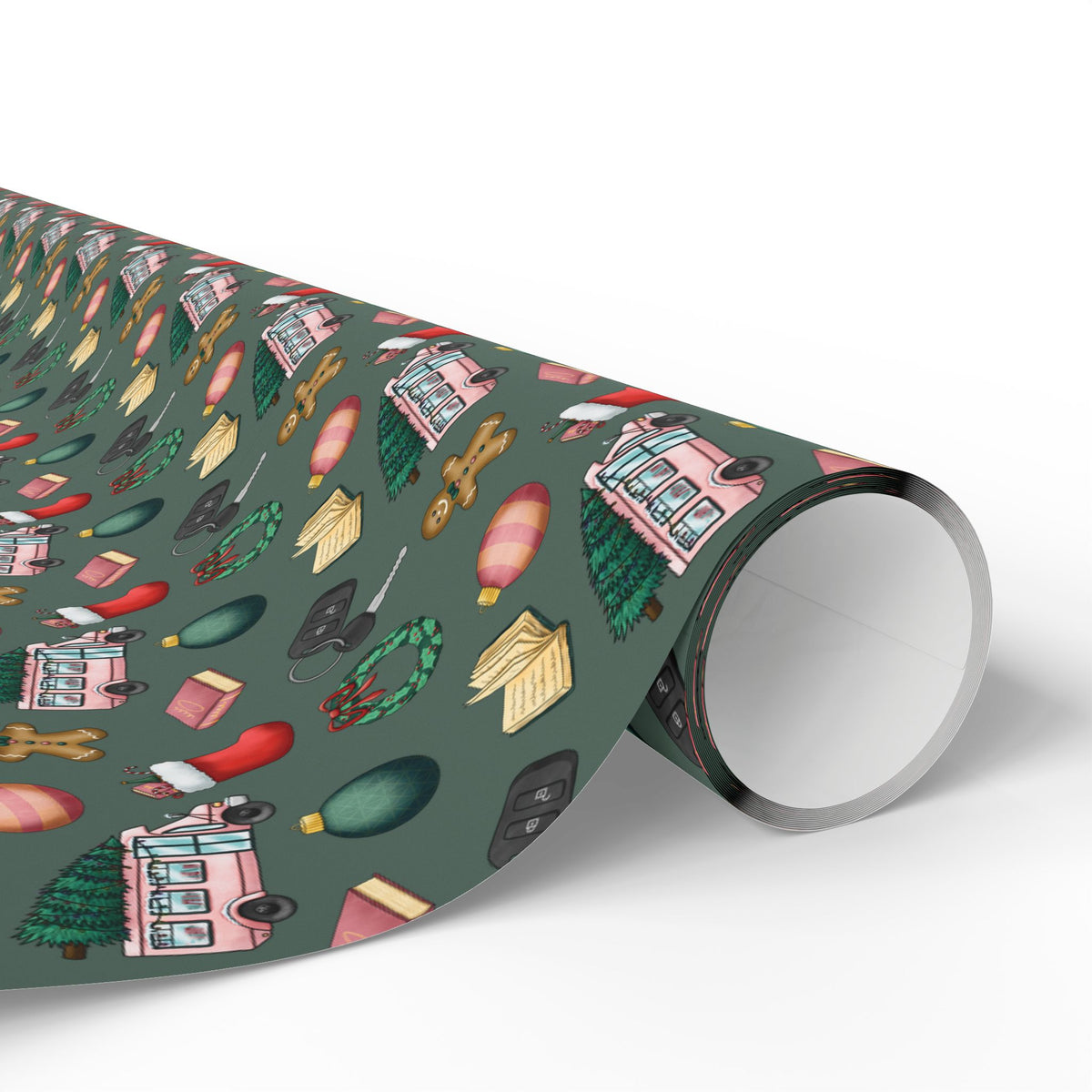 Bookmobile Doodle Wrapping Paper