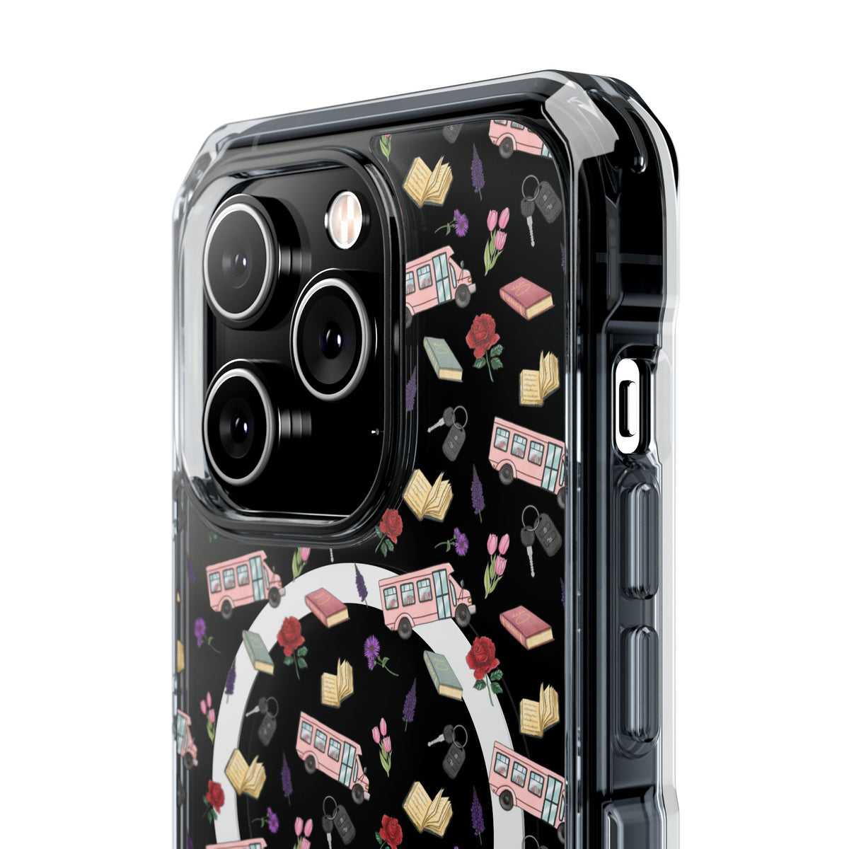 The Enchanted Bookmobile Doodle MagSafe Clear Impact Phone Case