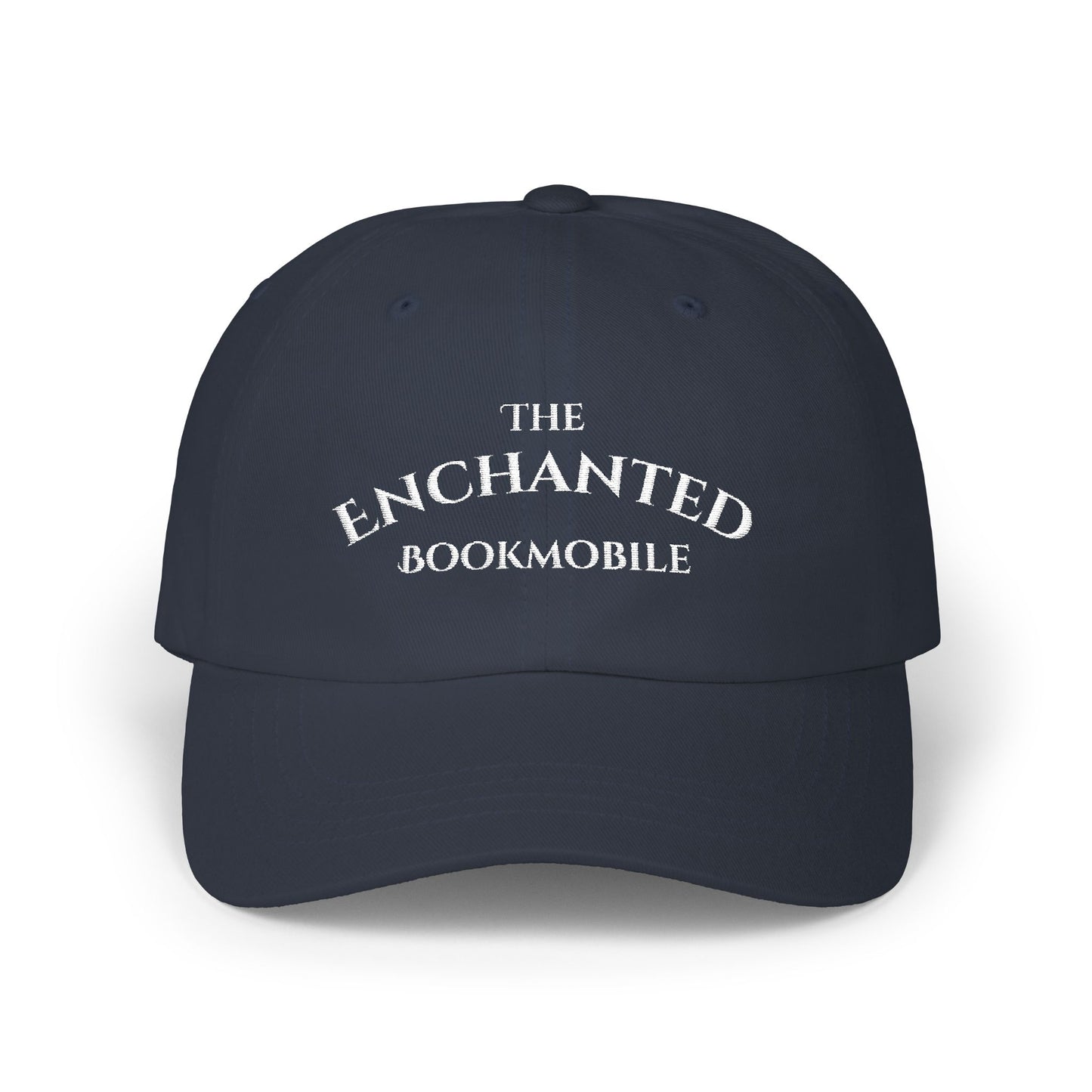 Enchanted Bookmobile Embroidered Cap (Black, Navy, Spruce)