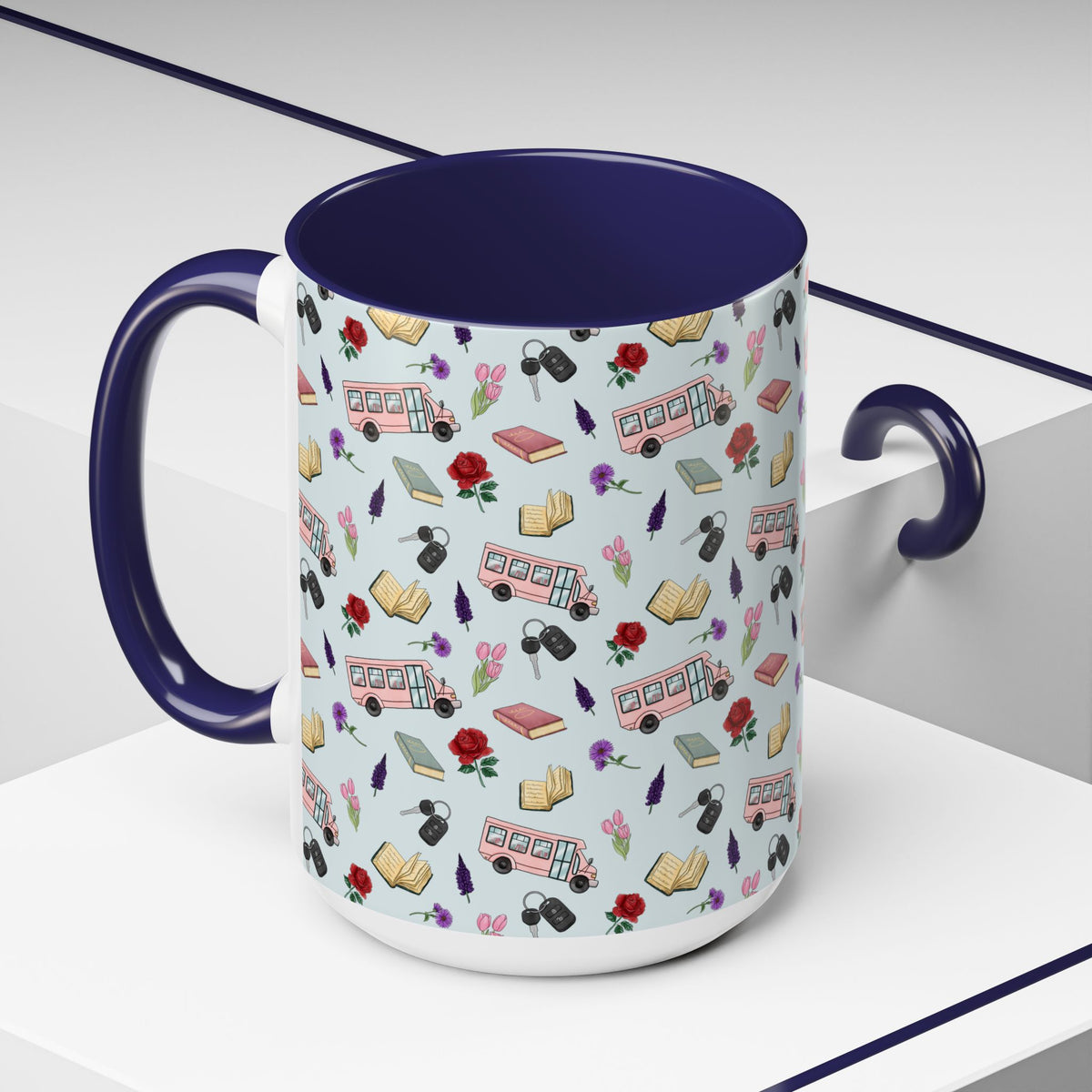 The Enchanted Bookmobile Doodle Coffee Mug