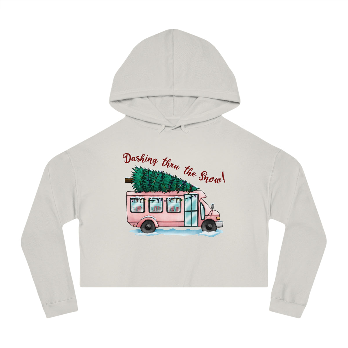 TEB Dashing Through the Snow Cropped Hoodie