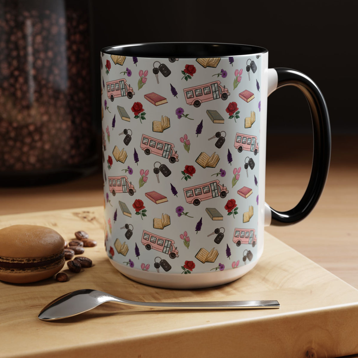 The Enchanted Bookmobile Doodle Coffee Mug