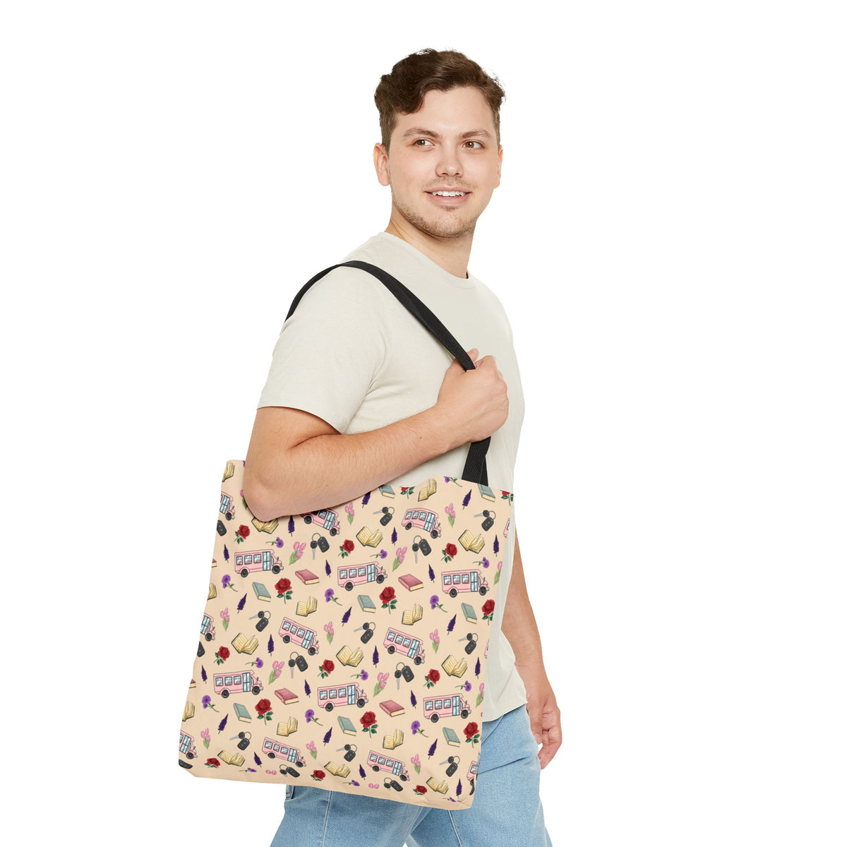 The Enchanted Bookmobile Doodle Tote Bag
