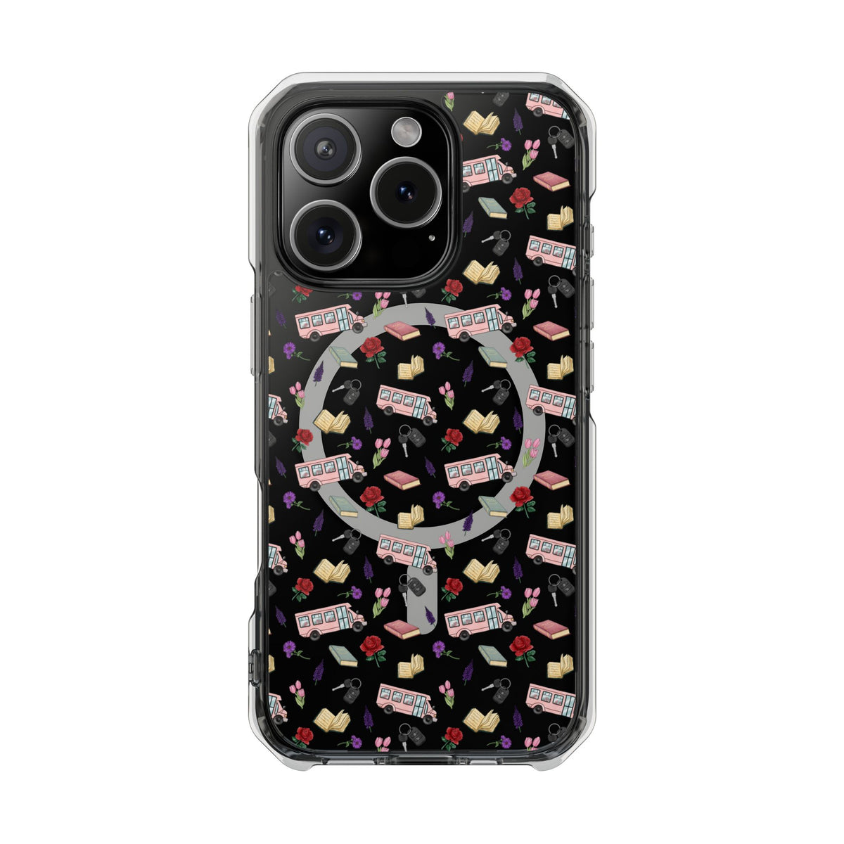 The Enchanted Bookmobile Doodle MagSafe Clear Impact Phone Case