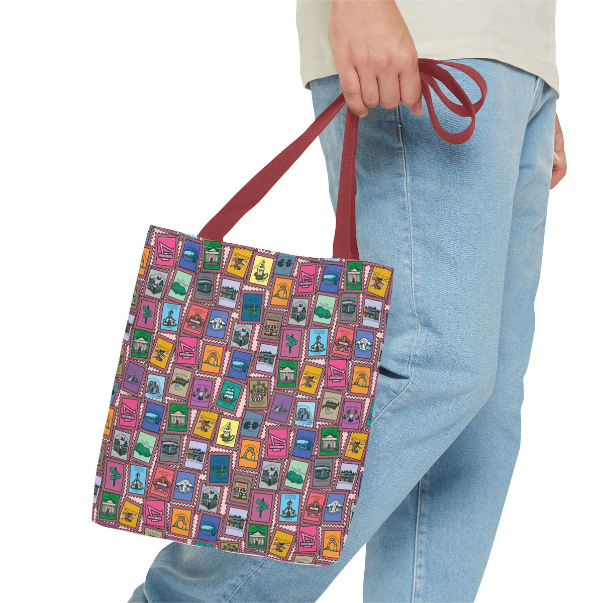 TEB Stamp Pattern Tote Bag