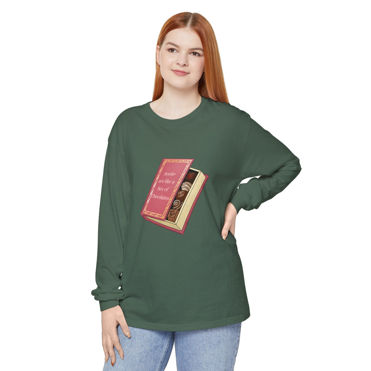 Books are like a box of chocolates Long Sleeve Tee