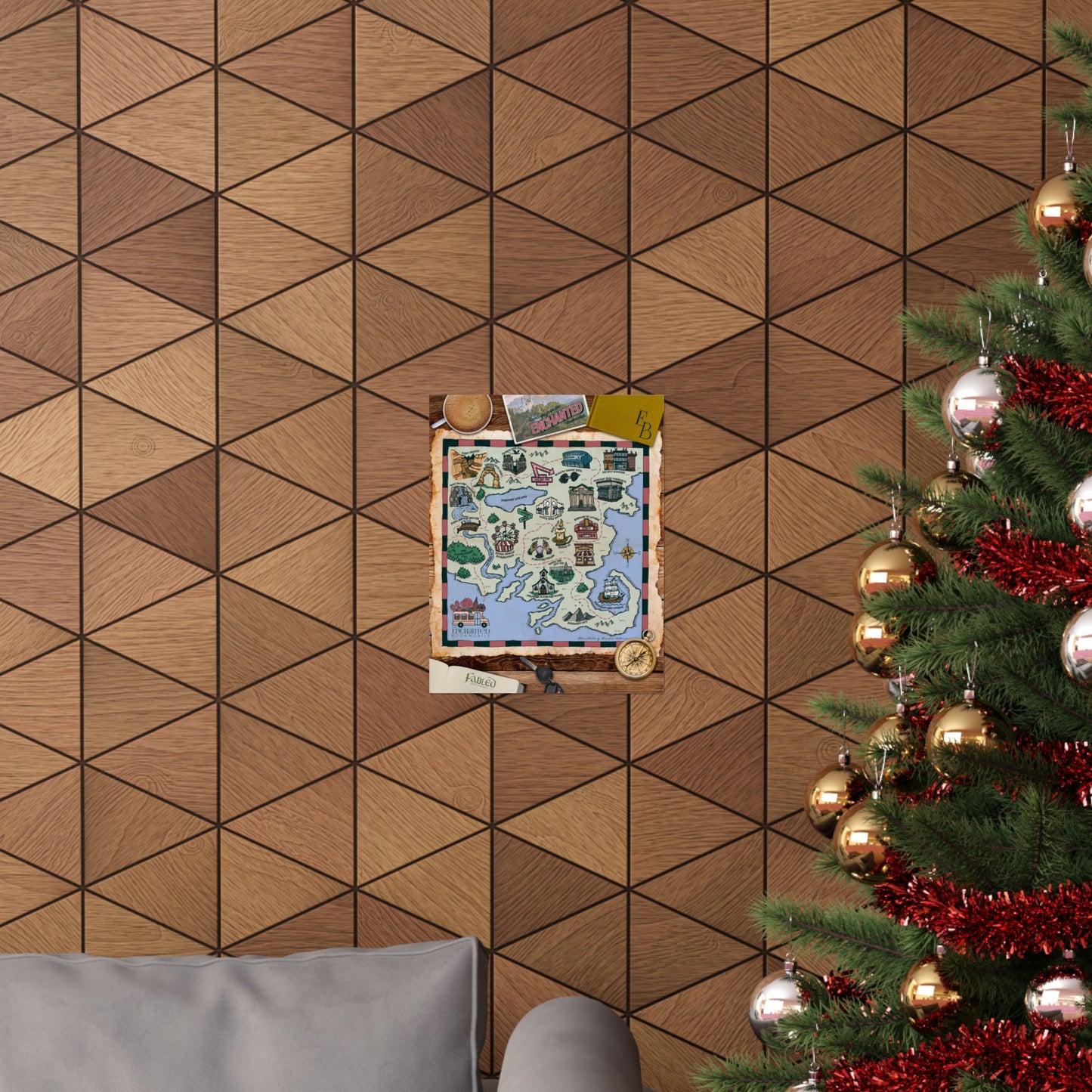 Whimsy on Wheel Adventure Map Poster