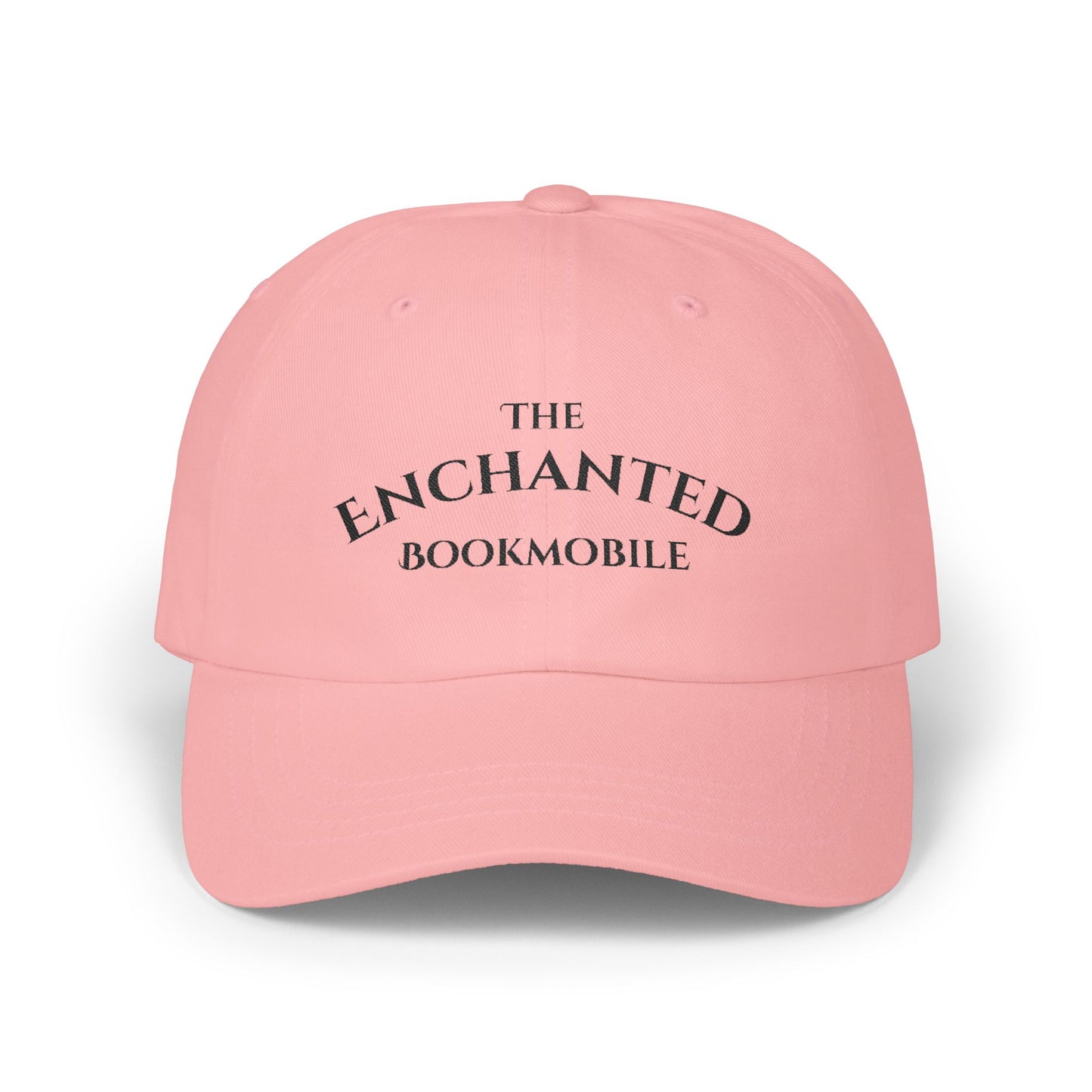Enchanted Bookmobile Embroidered Cap (White, Pink, Stone, Light Blue)