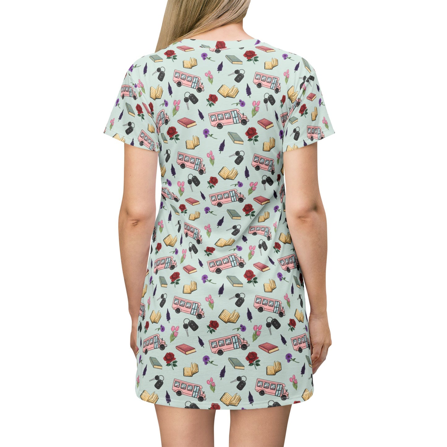 TEB Doodle All-Over Print T‑Shirt Dress