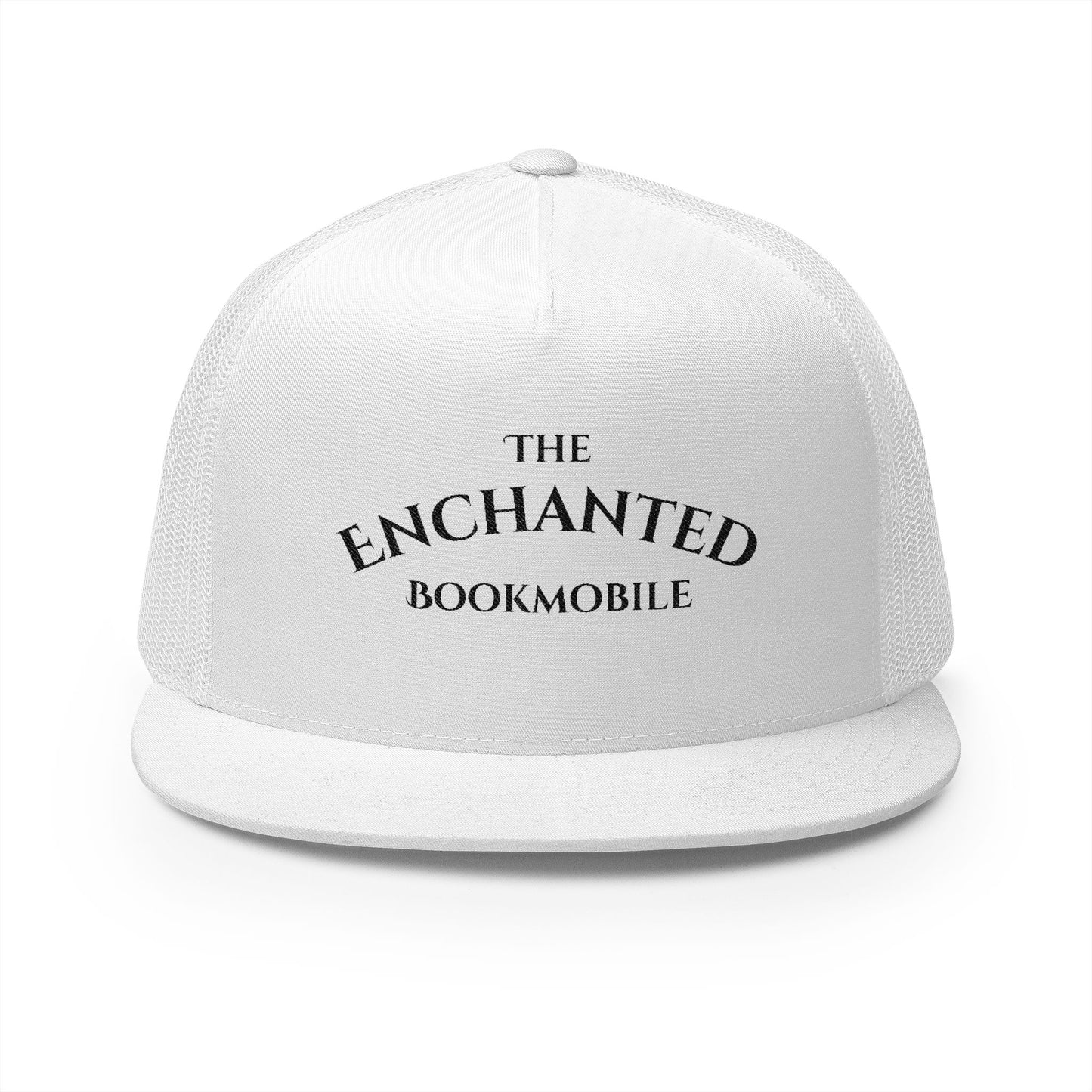 Enchanted Bookmobile Trucker Cap (Black Embroidery)