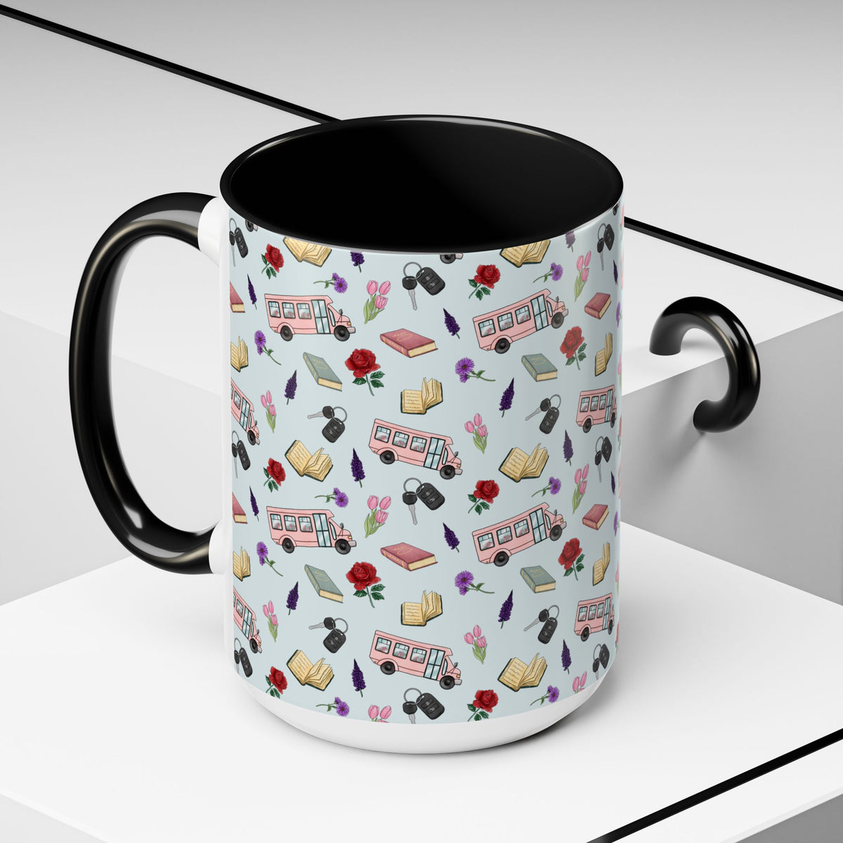 The Enchanted Bookmobile Doodle Coffee Mug