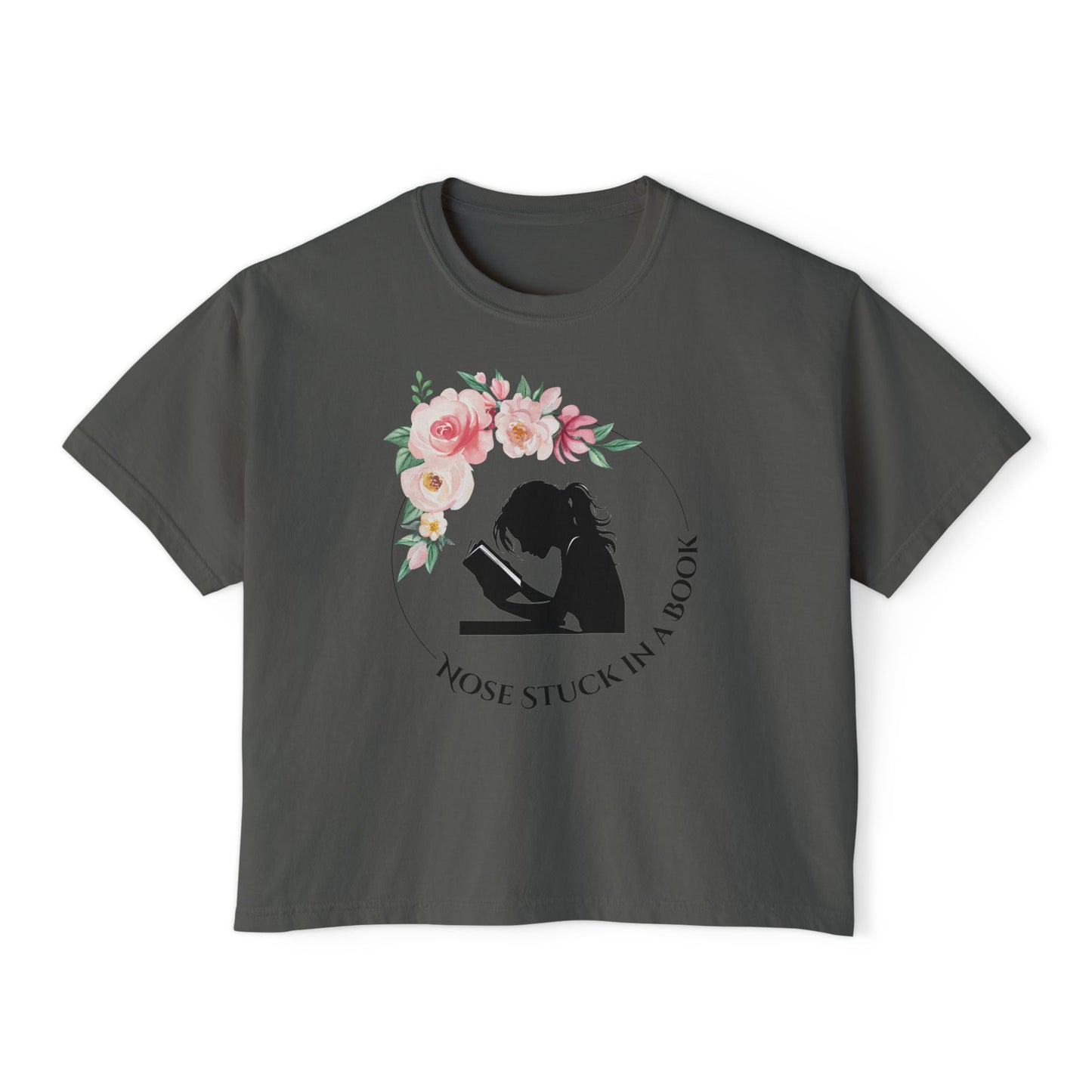 Nose Stuck in a Book Women's Crop Top