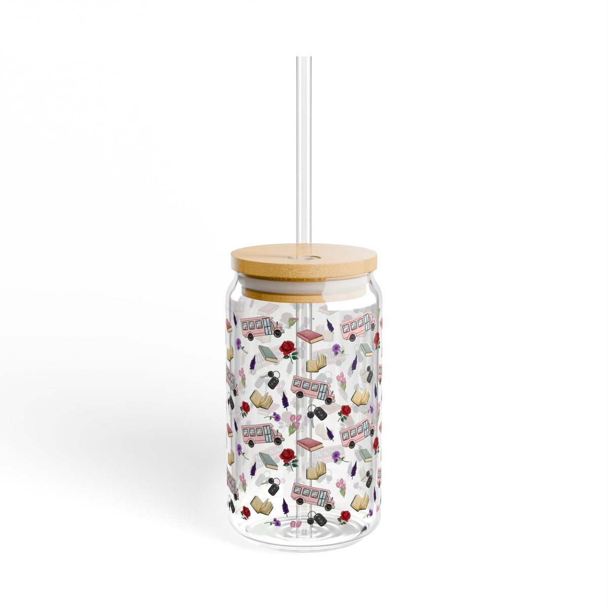 The Enchanted Bookmobile Doodle Sipper Glass