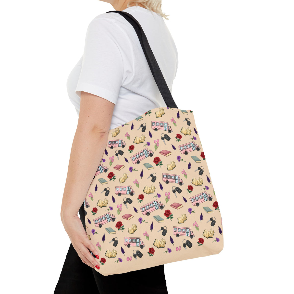 The Enchanted Bookmobile Doodle Tote Bag
