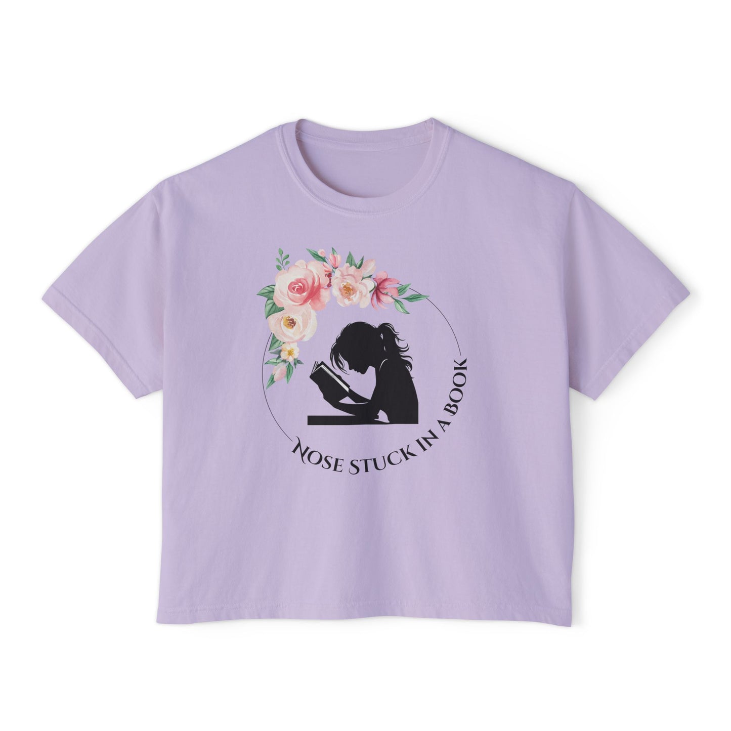 Nose Stuck in a Book Women's Crop Top