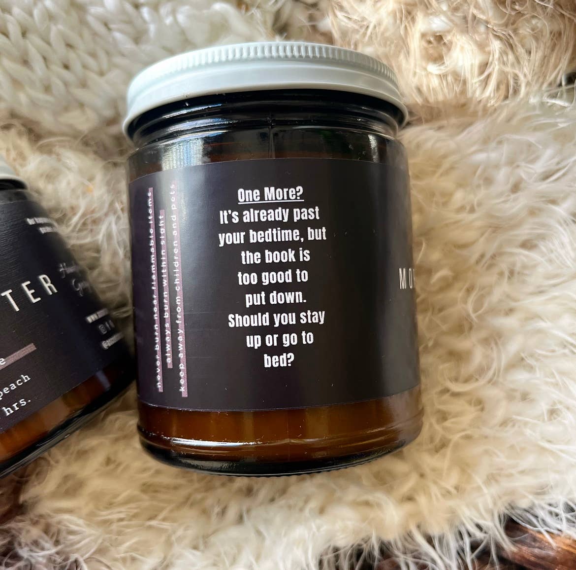 Just One More Chapter - Bookish Candle | Book Themed Candle
