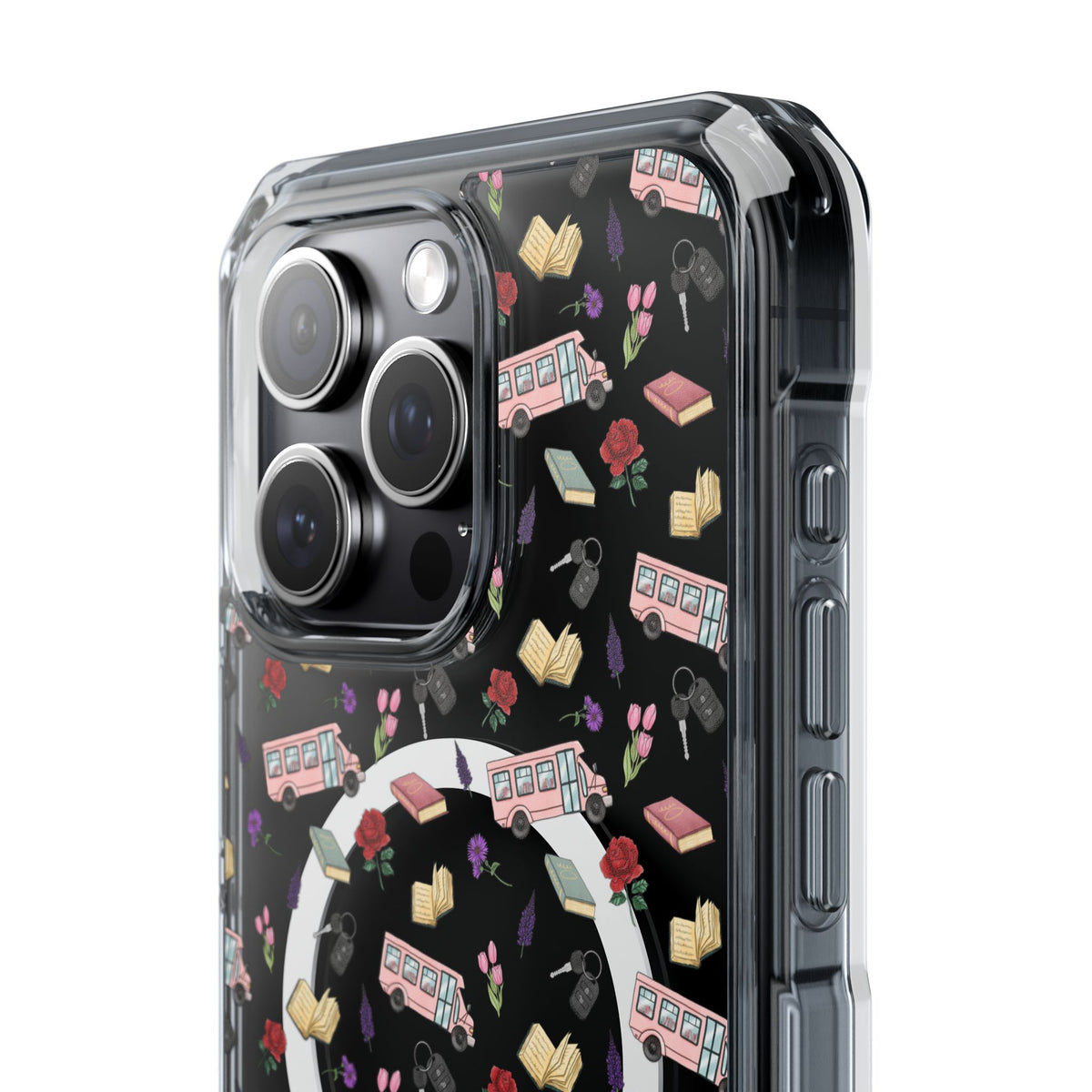 The Enchanted Bookmobile Doodle MagSafe Clear Impact Phone Case