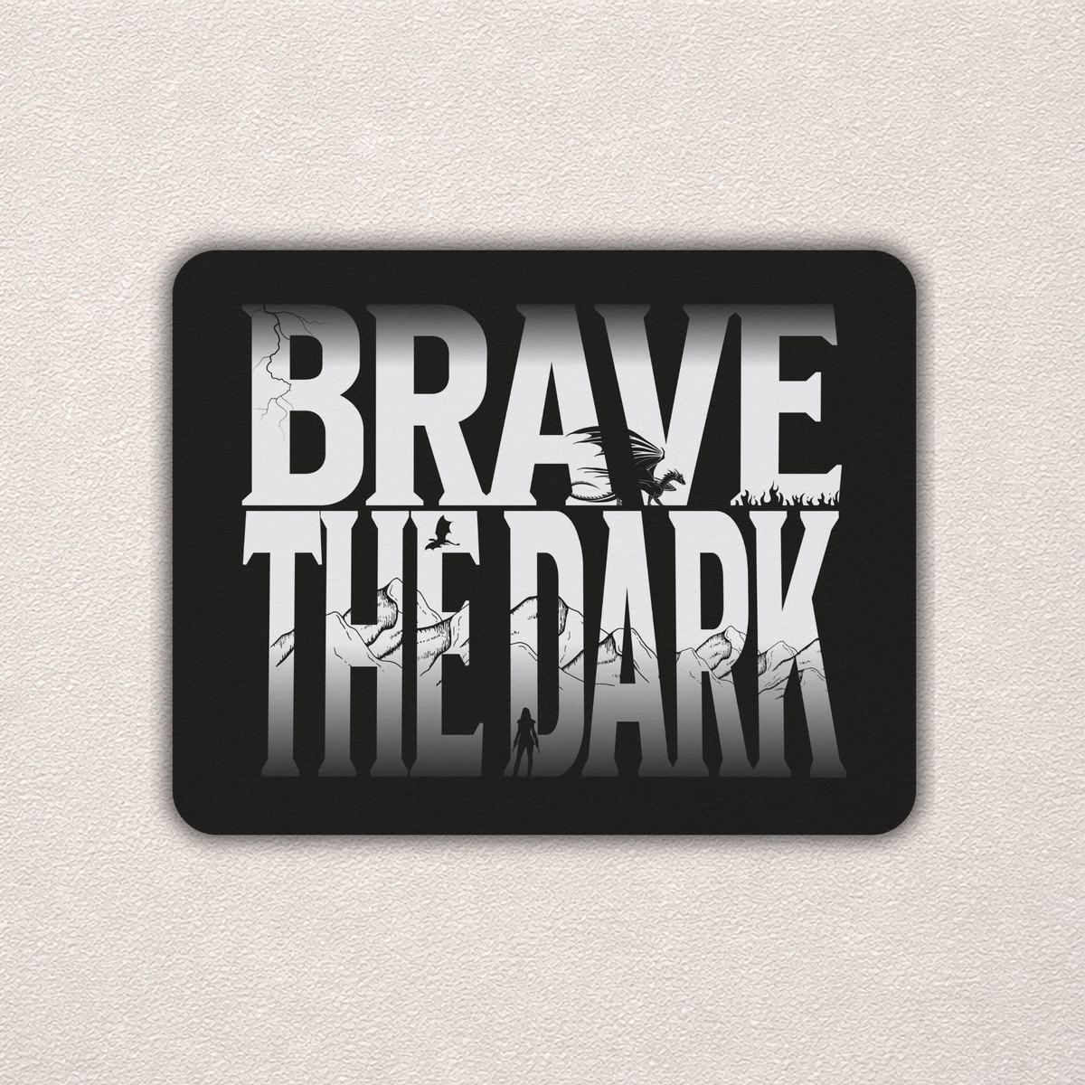 Brave the Dark | Fourth Wing Sticker