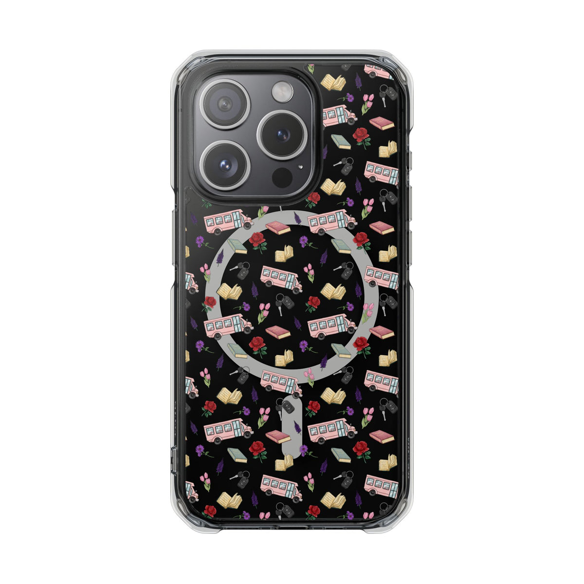The Enchanted Bookmobile Doodle MagSafe Clear Impact Phone Case