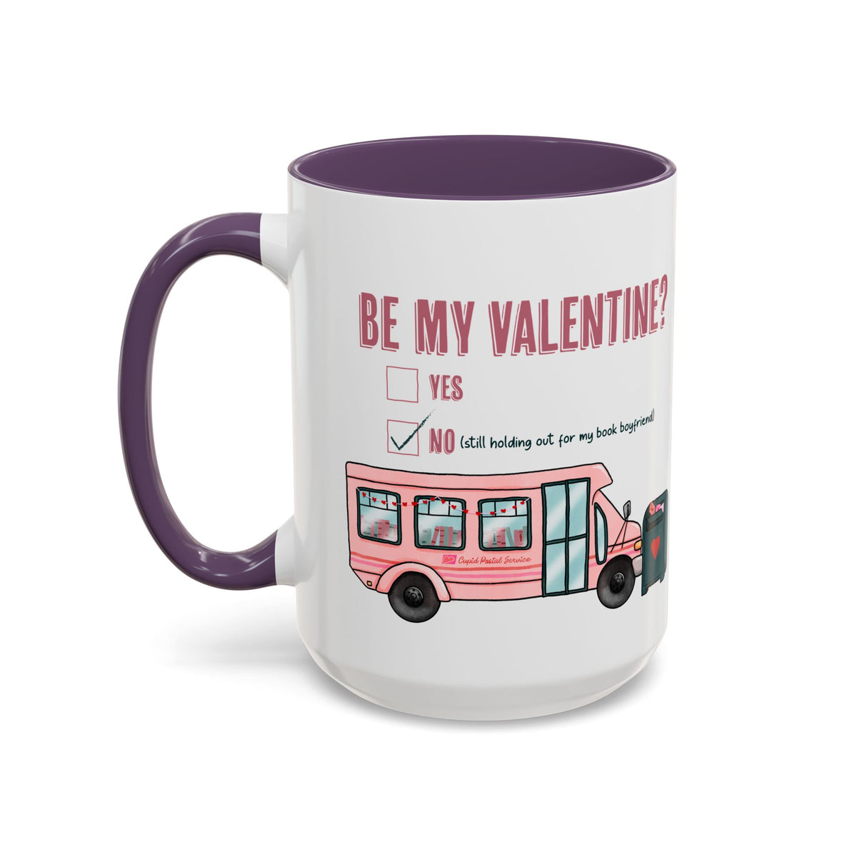 Be my Valentine Pink Bus Coffee Mug