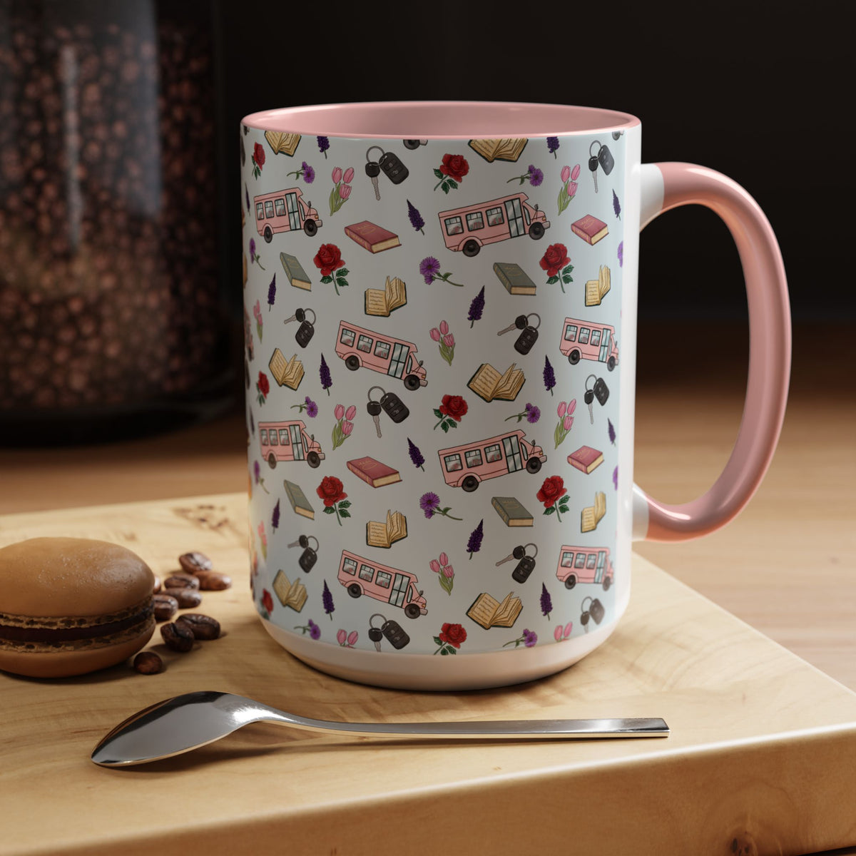 The Enchanted Bookmobile Doodle Coffee Mug