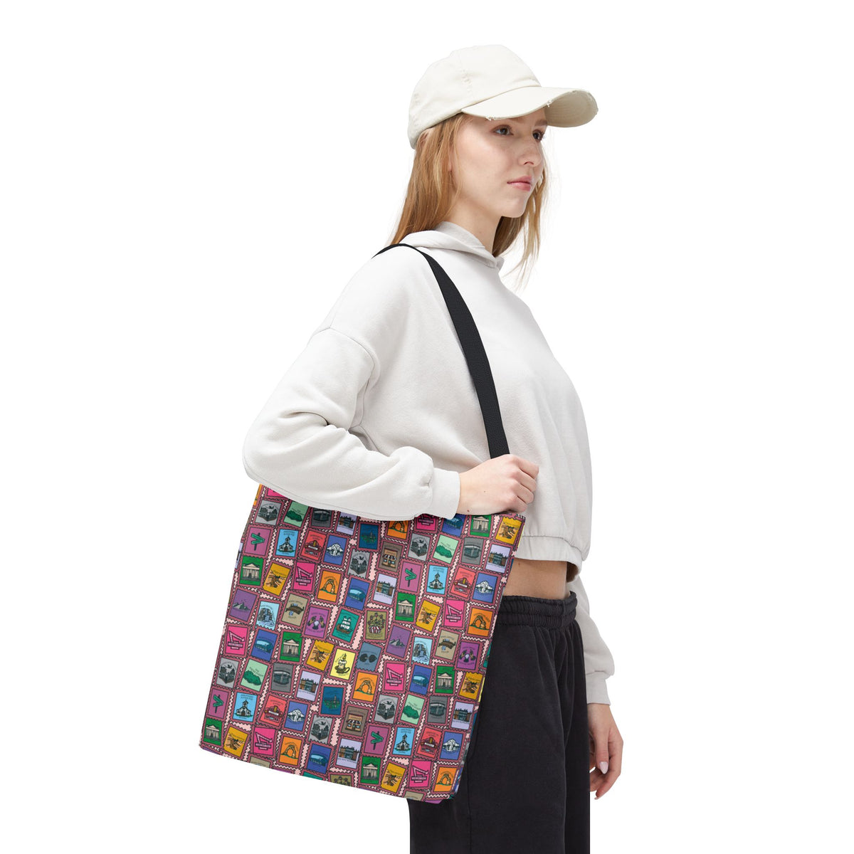 TEB Stamp Pattern Tote Bag