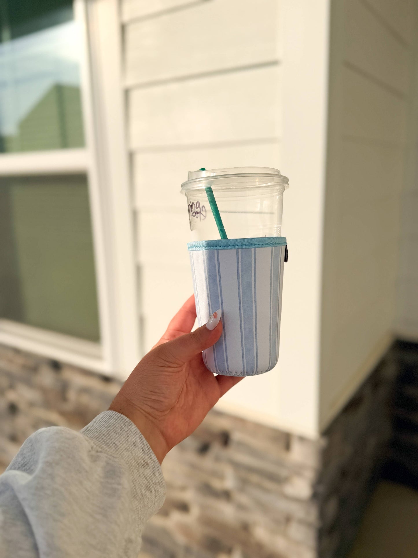 Frederick Family Co. - Reusable Iced Coffee Sleeve, Cute Cup Holder Drink Sleeve, Coffee Lover Gift, Cold Drink Sleeve for Iced Coffee Cups