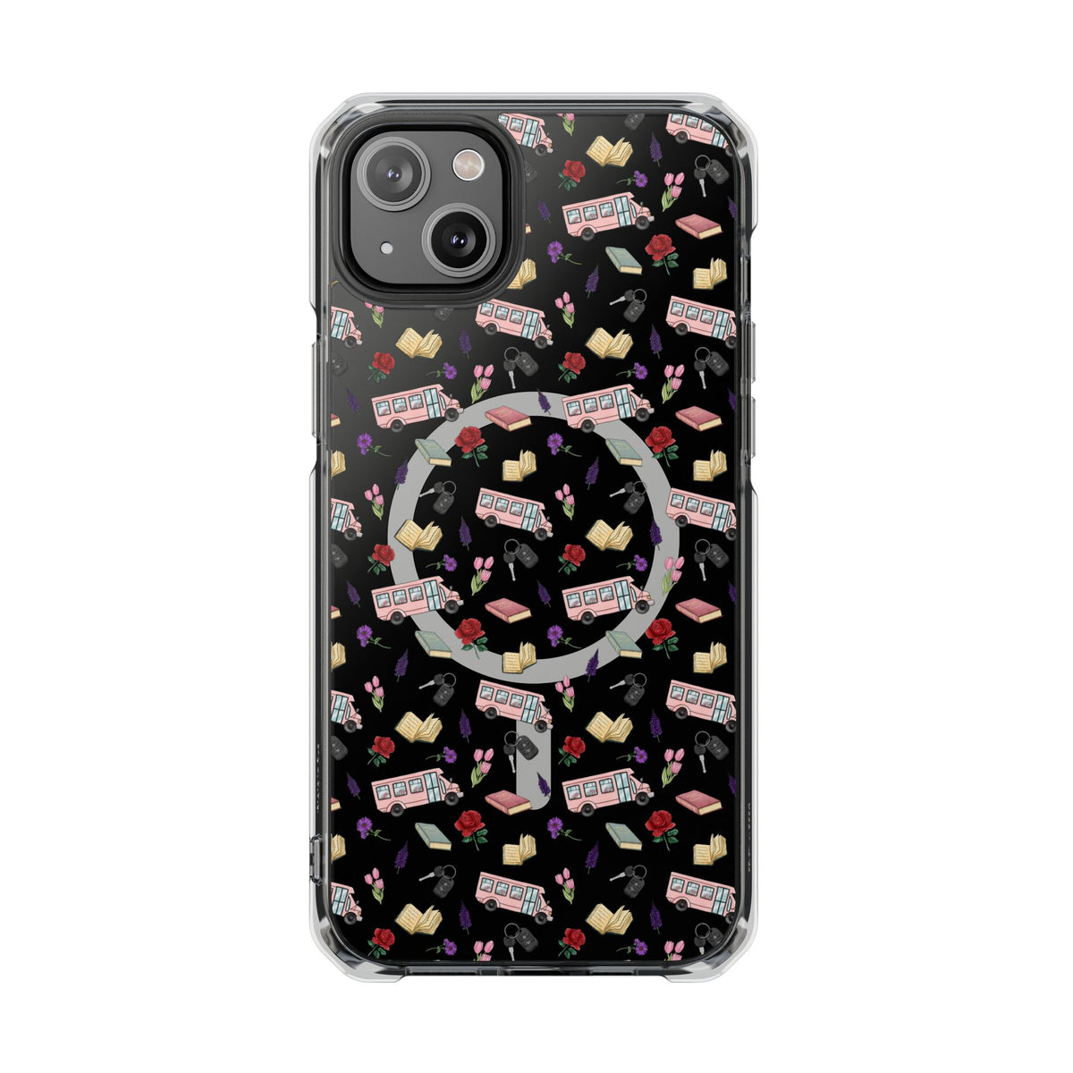 The Enchanted Bookmobile Doodle MagSafe Clear Impact Phone Case