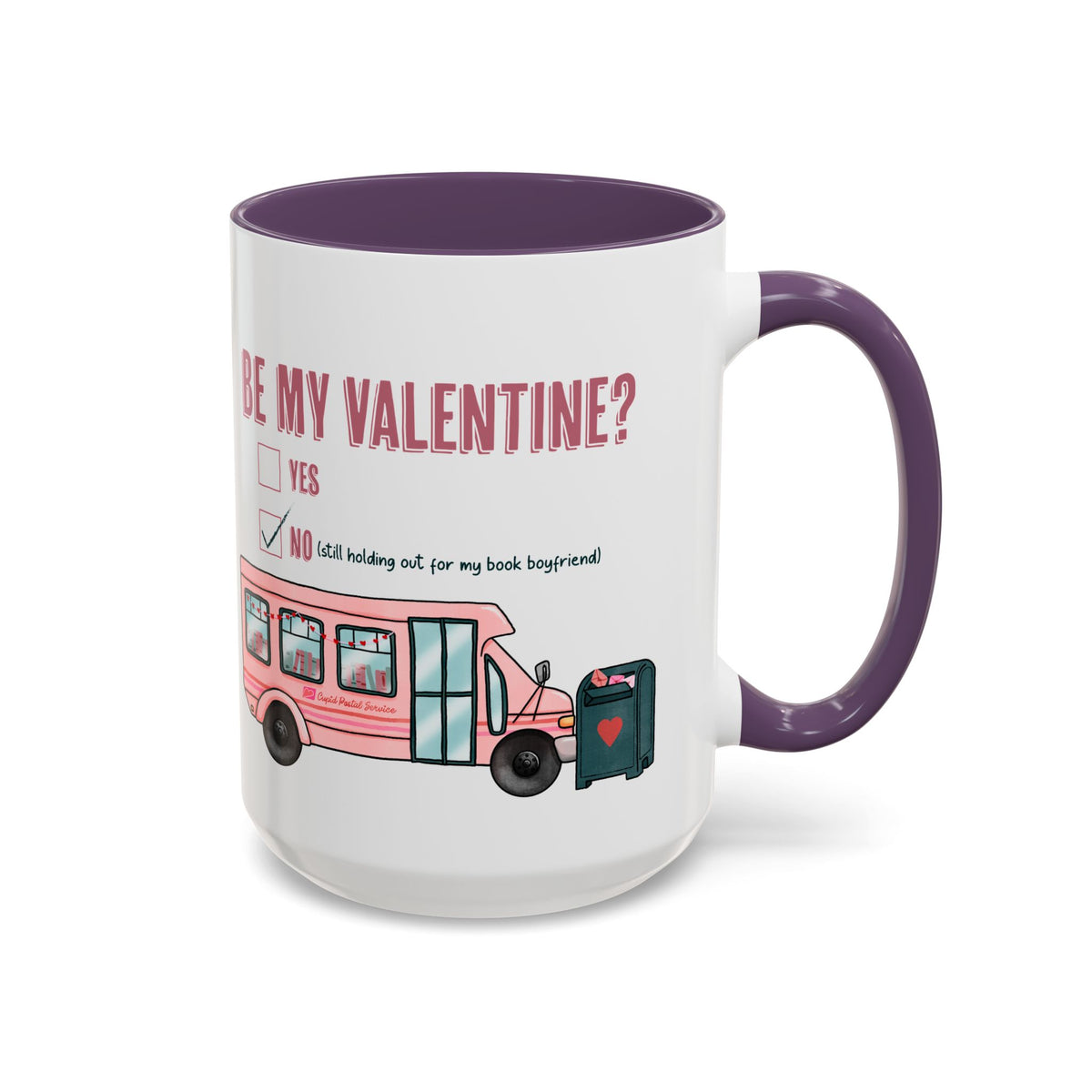 Be my Valentine Pink Bus Coffee Mug
