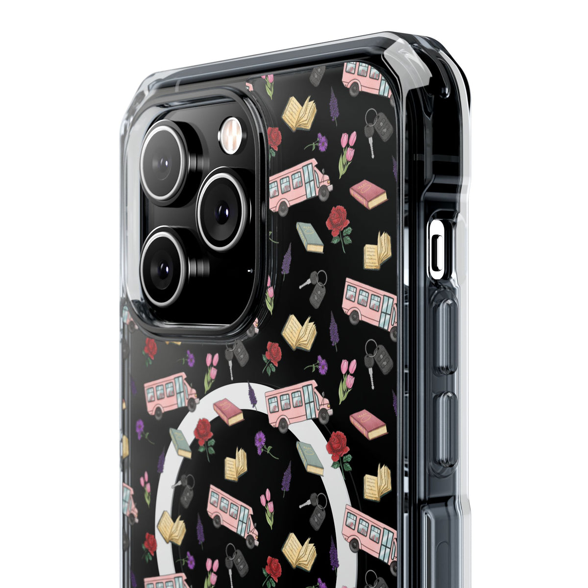 The Enchanted Bookmobile Doodle MagSafe Clear Impact Phone Case