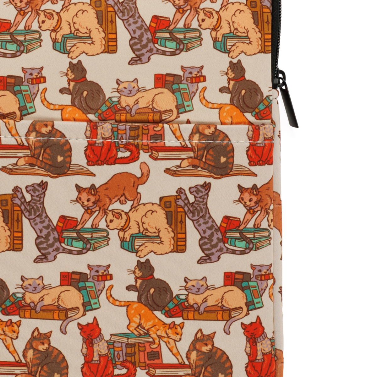 Kingdom of Threads - Bookstore Cats Book Sleeve