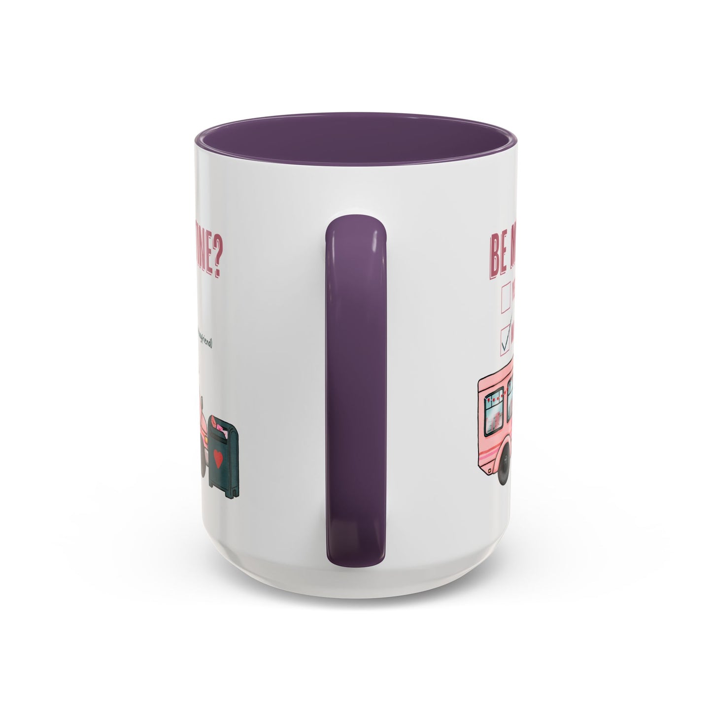 Be my Valentine Pink Bus Coffee Mug