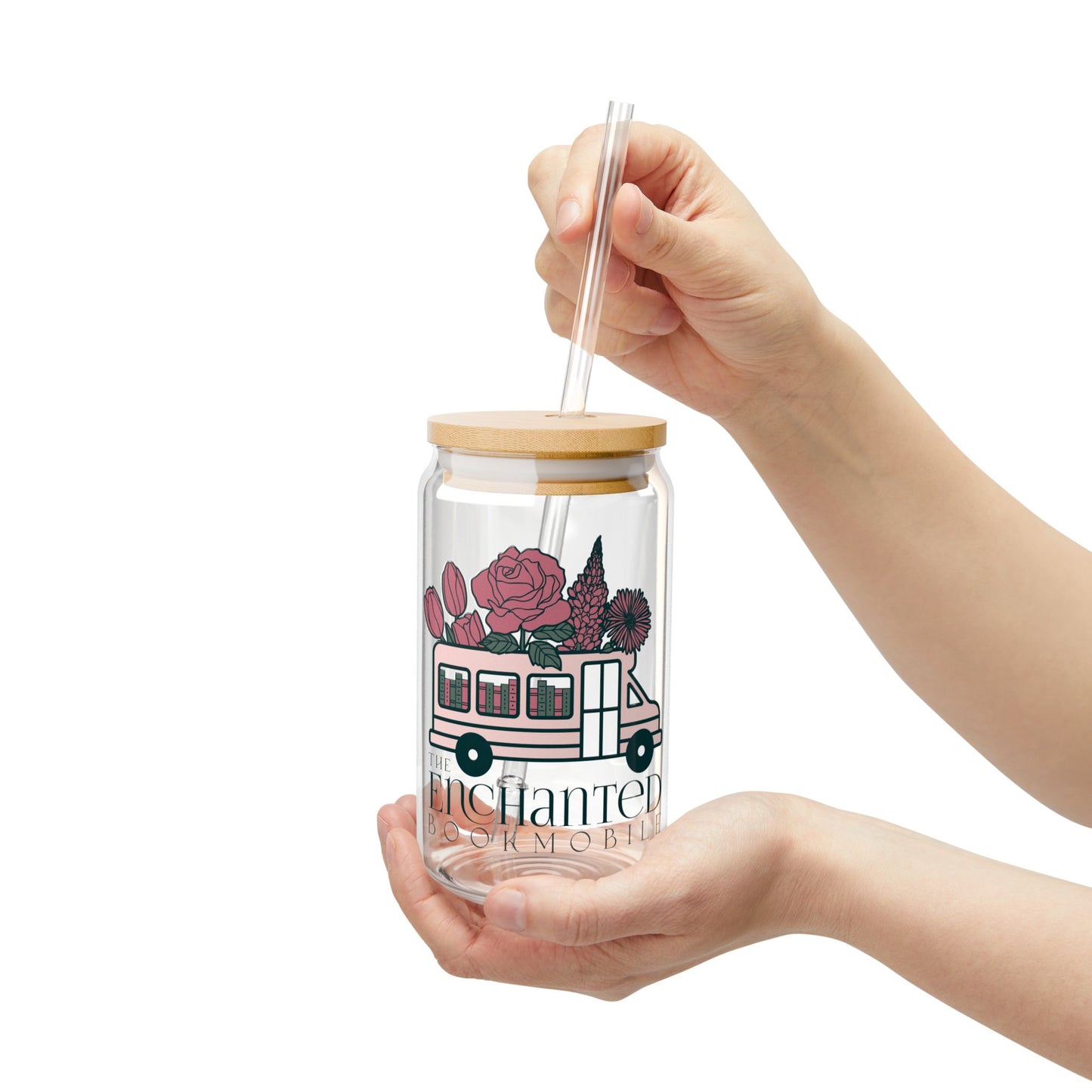 *NEW* Enchanted Bookmobile Logo Glass