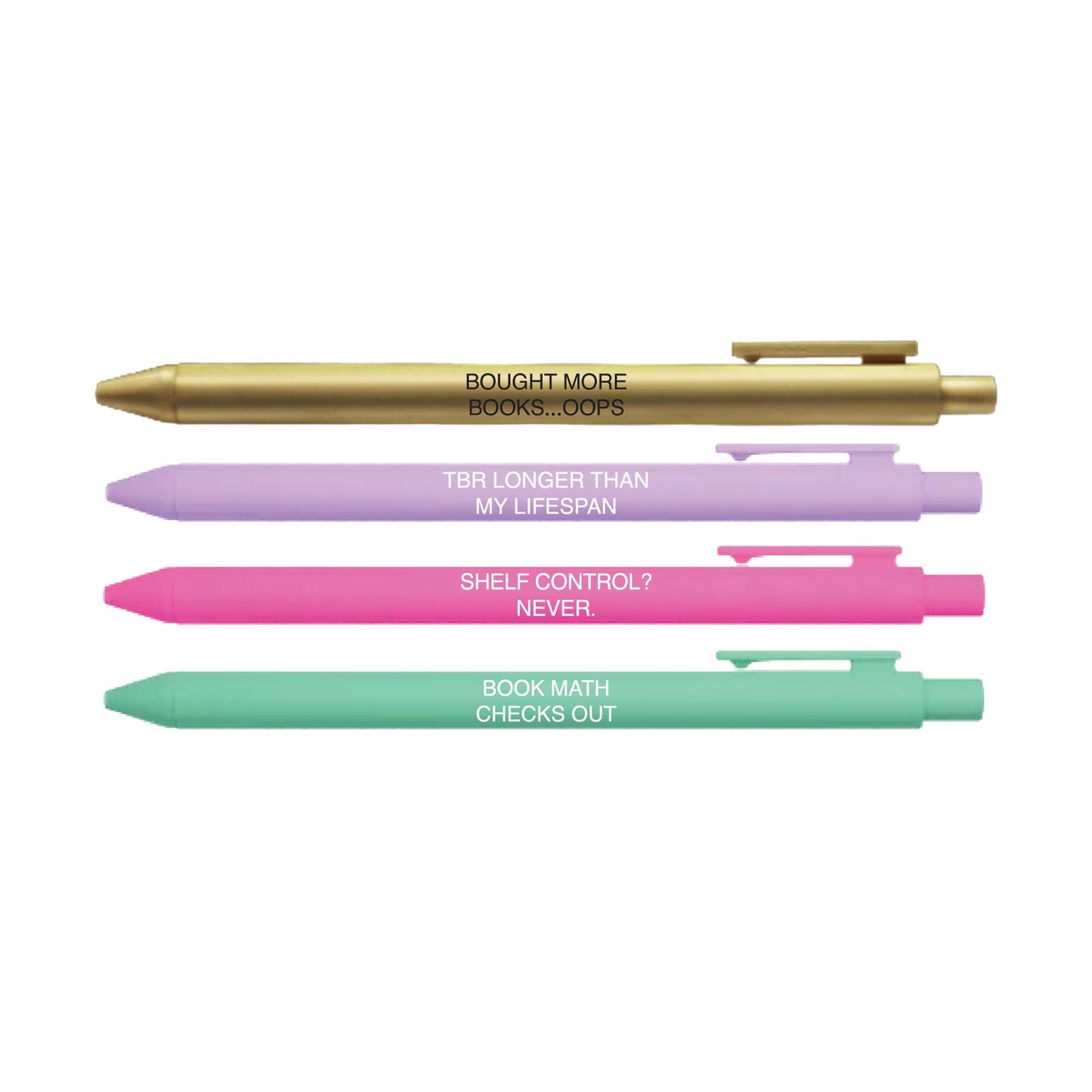 Little Lovelies Studio - Reader Problems Pen Set – Funny Book Lover Gift