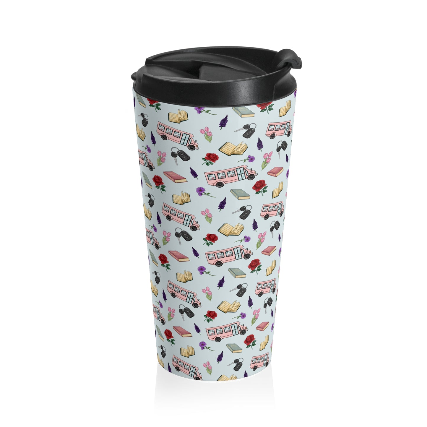 The Enchanted Bookmobile Doodle Travel Mug