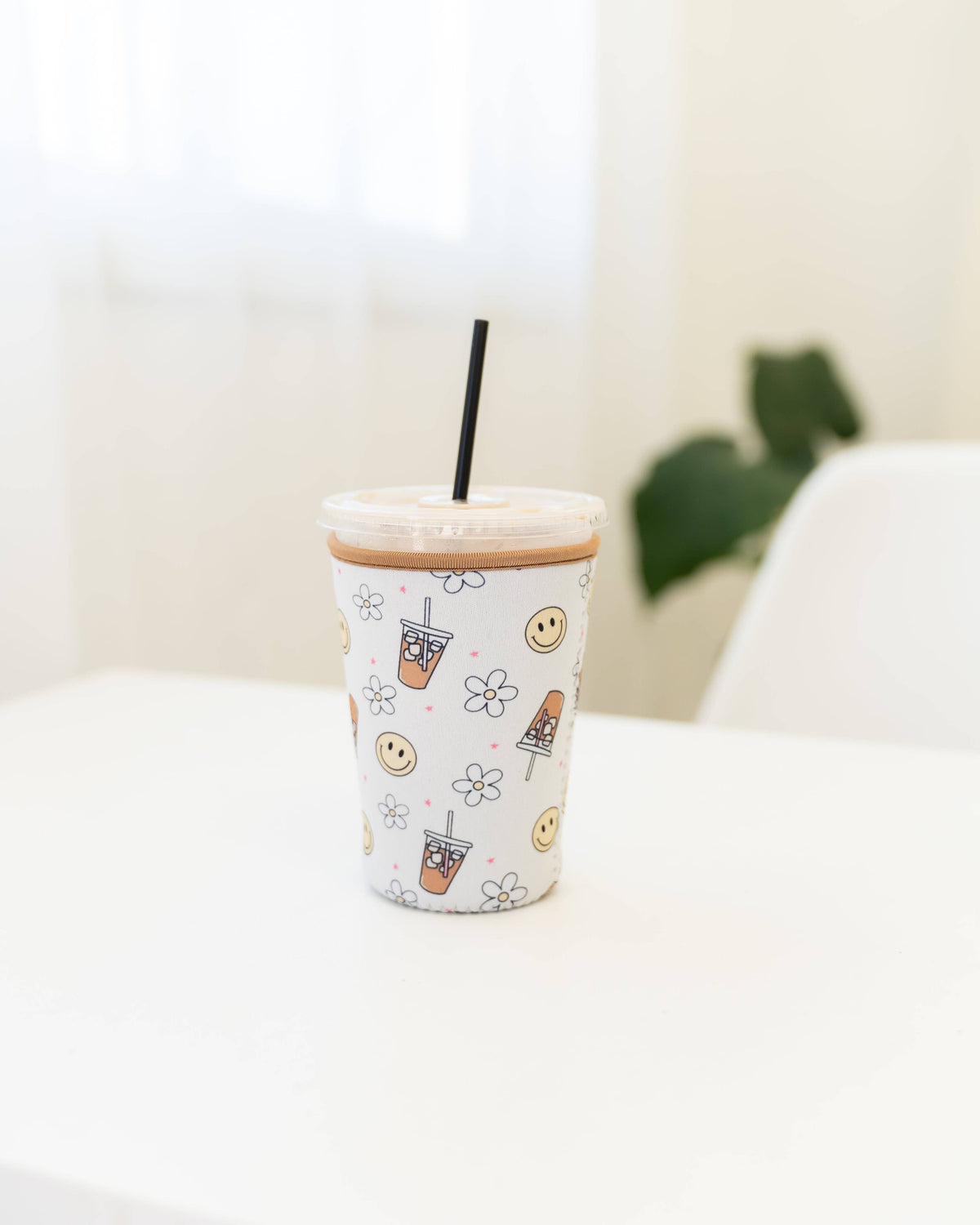 Frederick Family Co. - Reusable Iced Coffee Sleeve, Cute Cup Holder Drink Sleeve, Coffee Lover Gift, Cold Drink Sleeve for Iced Coffee Cups