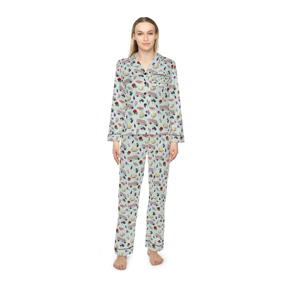 TEB Women's Satin Pajama Set
