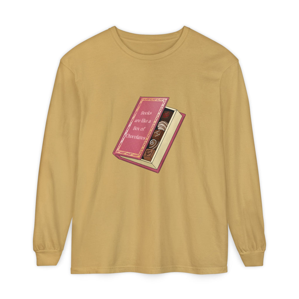 Books are like a box of chocolates Long Sleeve Tee