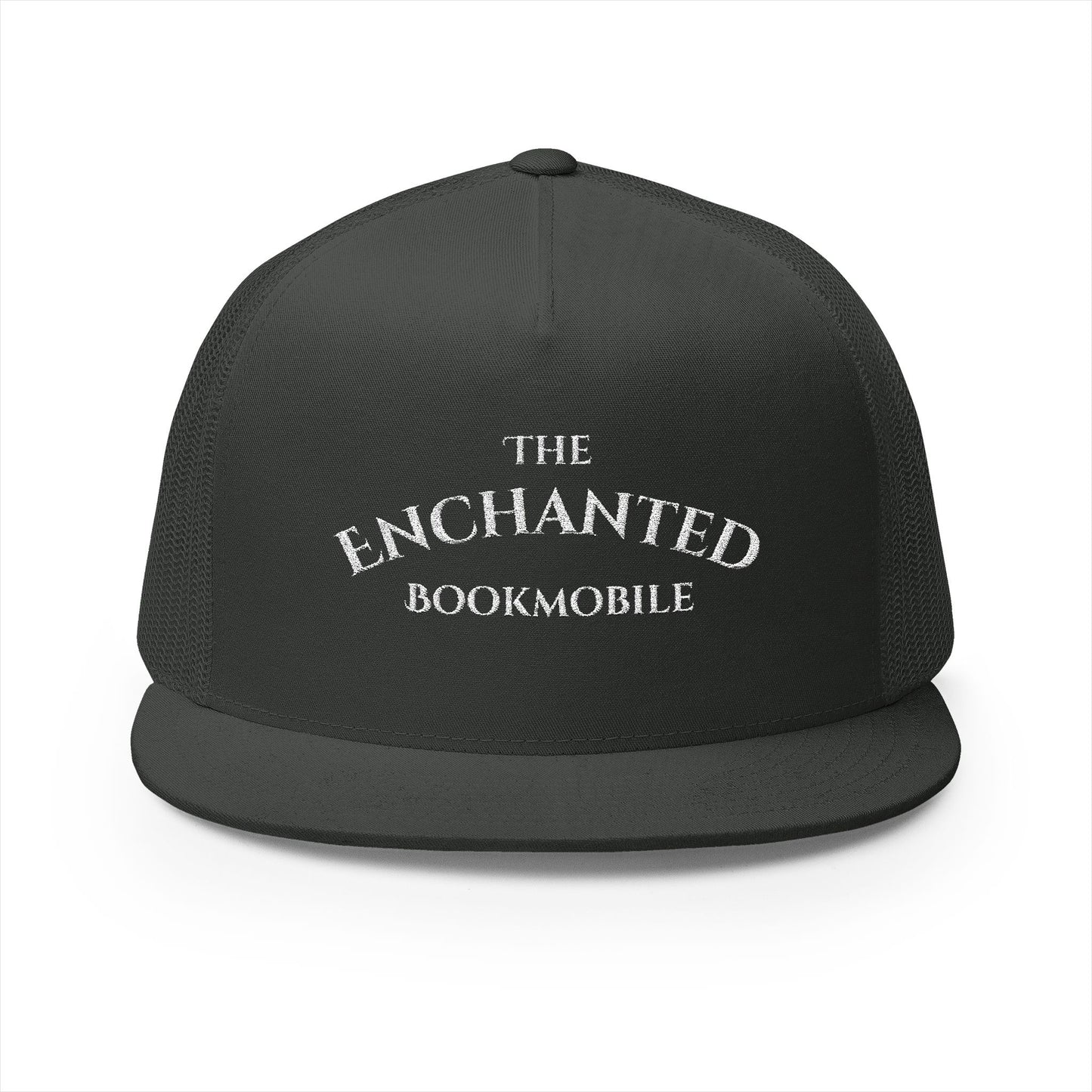 Enchanted Bookmobile Trucker Cap (White Embroidery)