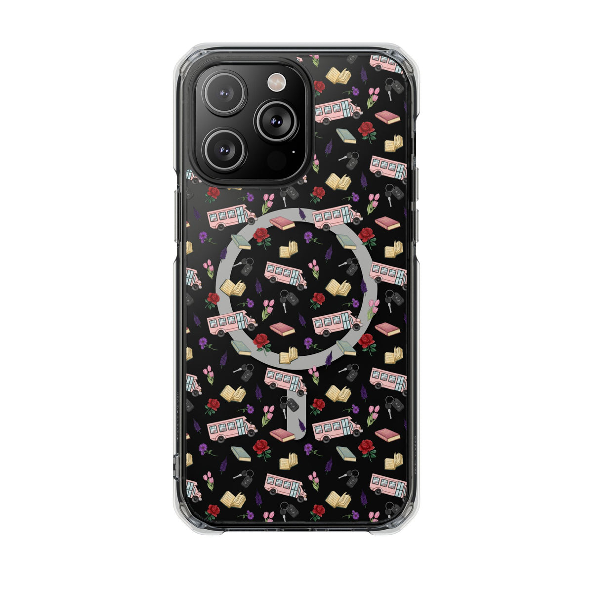 The Enchanted Bookmobile Doodle MagSafe Clear Impact Phone Case