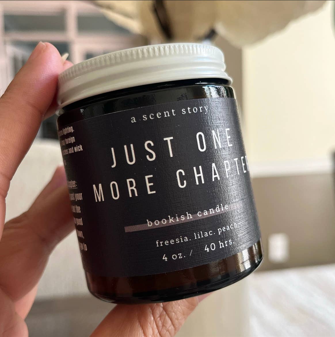 Just One More Chapter - Bookish Candle | Book Themed Candle