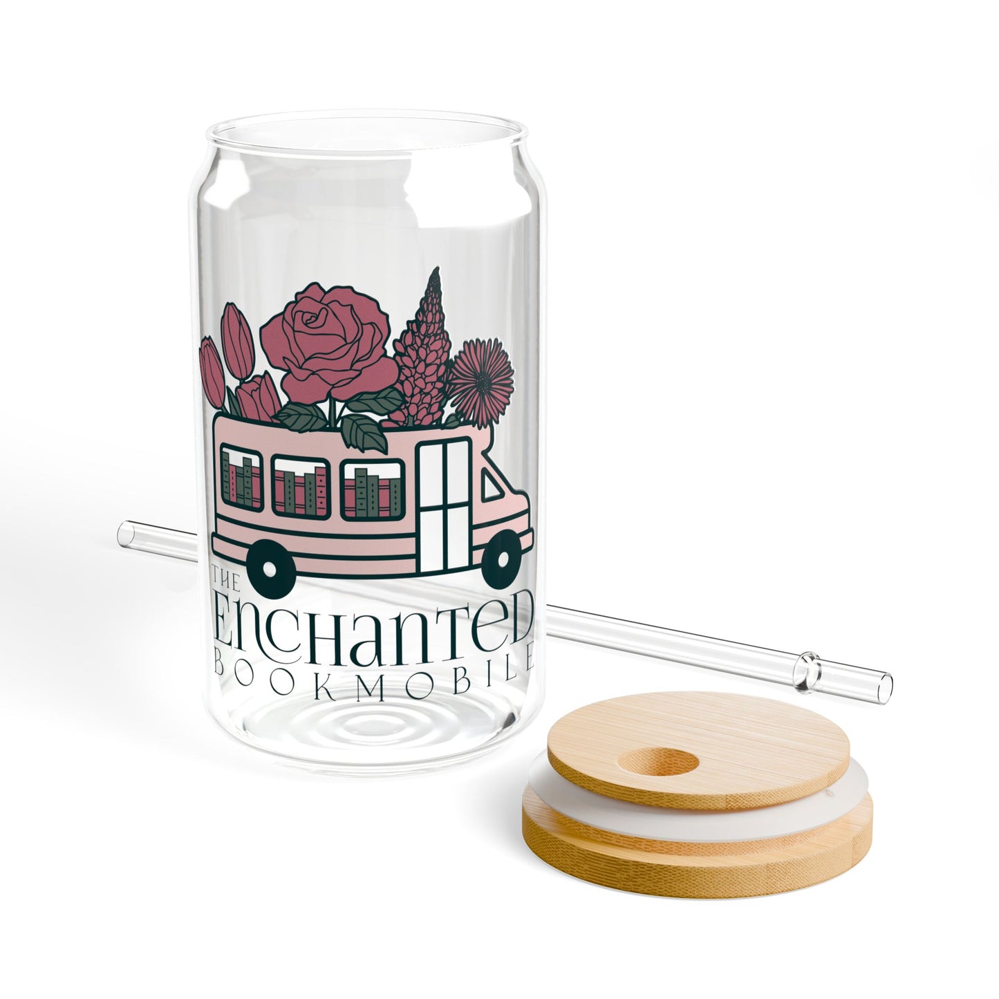 *NEW* Enchanted Bookmobile Logo Glass