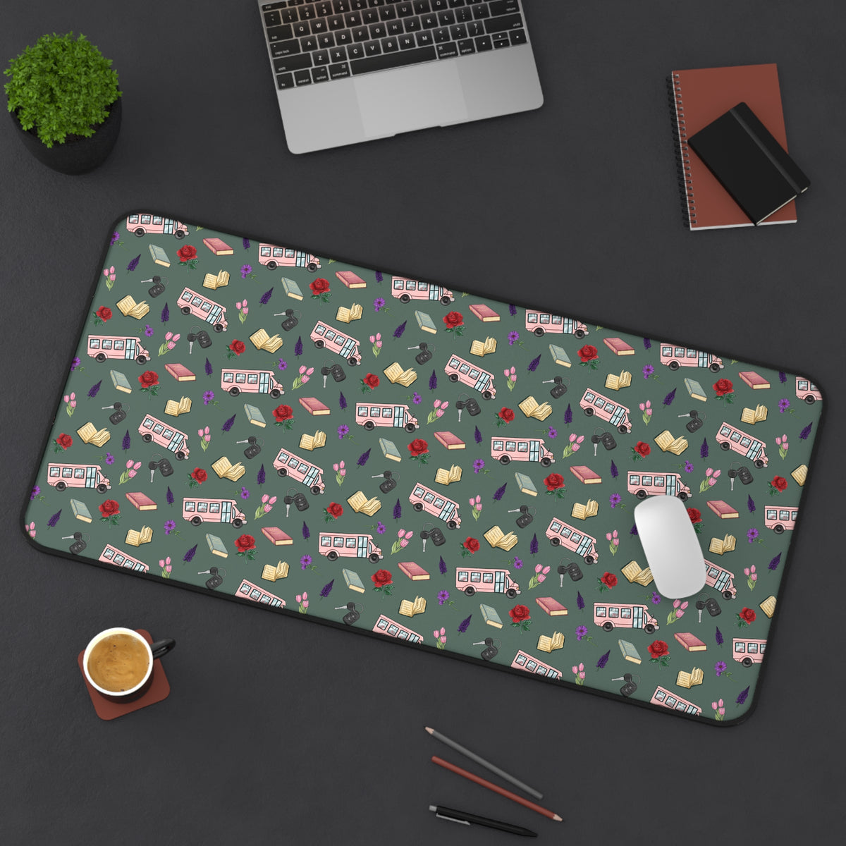 The Enchanted Bookmobile Doodle Desk Mat