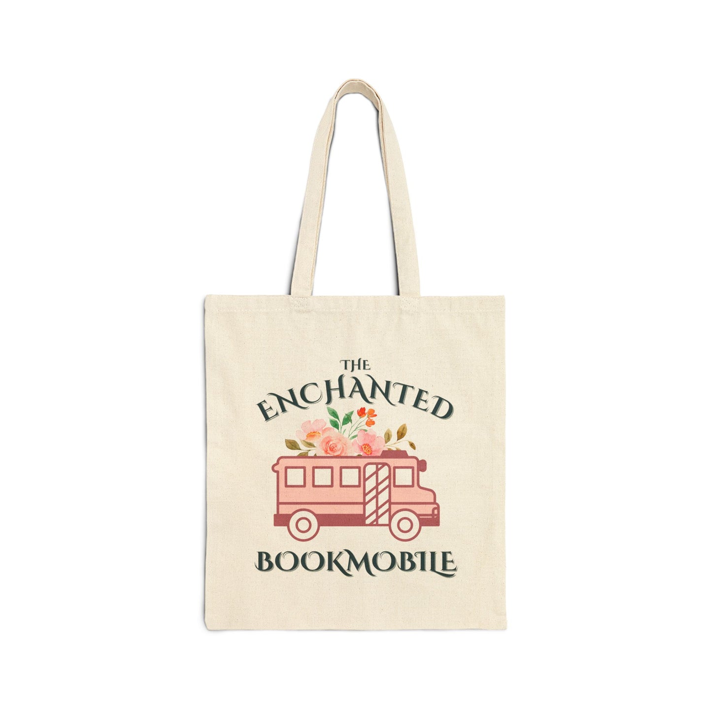 The Enchanted Bookmobile Cotton Canvas Tote Bag