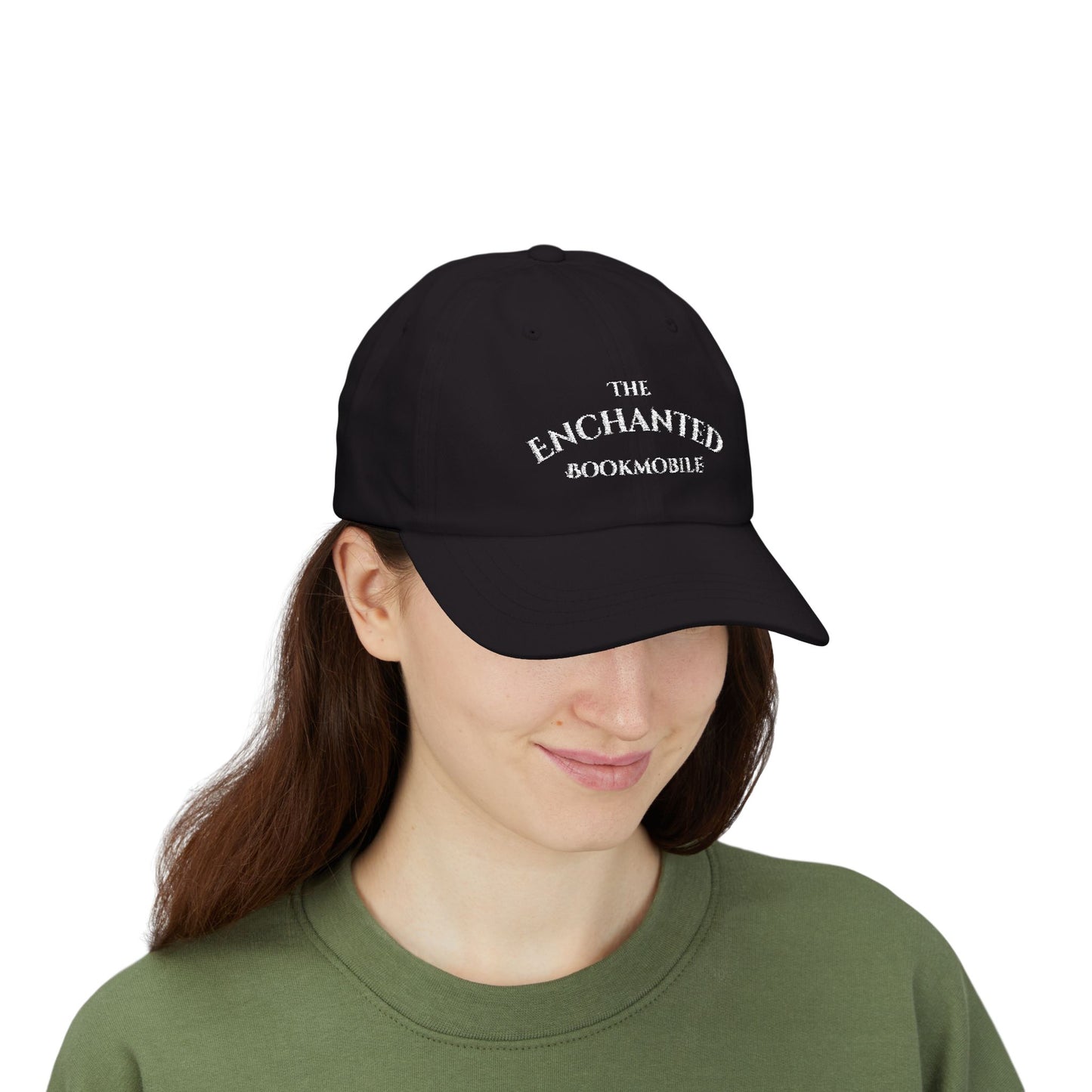 Enchanted Bookmobile Embroidered Cap (Black, Navy, Spruce)
