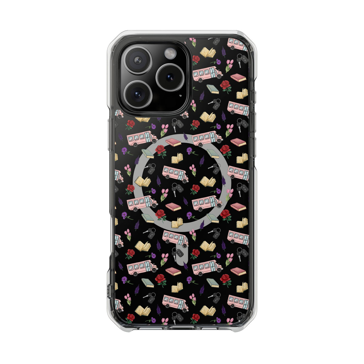 The Enchanted Bookmobile Doodle MagSafe Clear Impact Phone Case