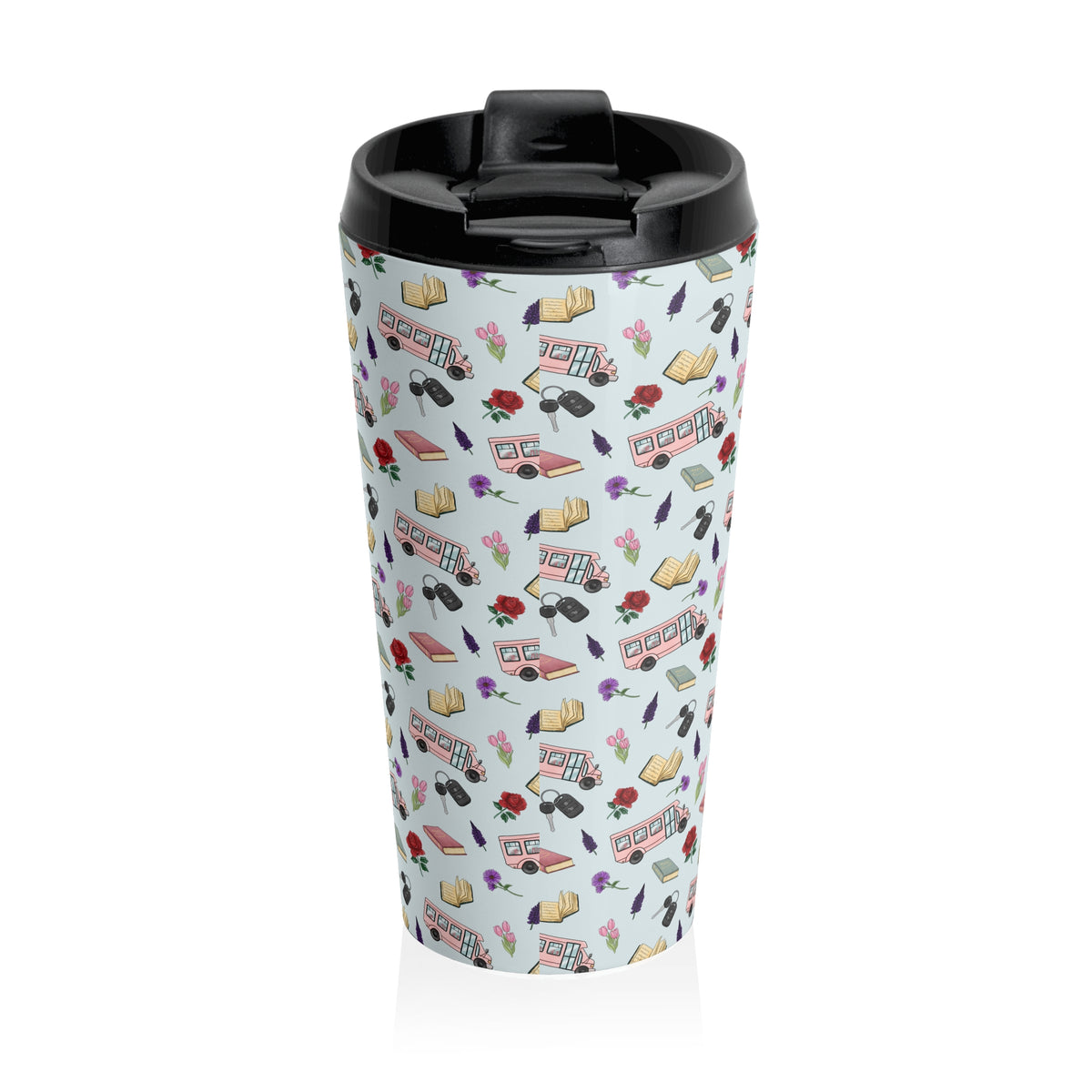 The Enchanted Bookmobile Doodle Travel Mug