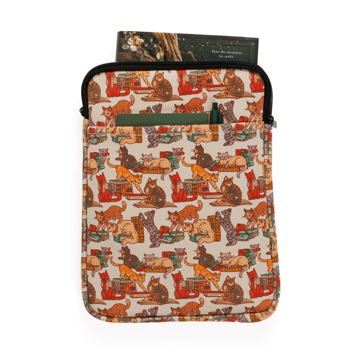 Kingdom of Threads - Bookstore Cats Book Sleeve