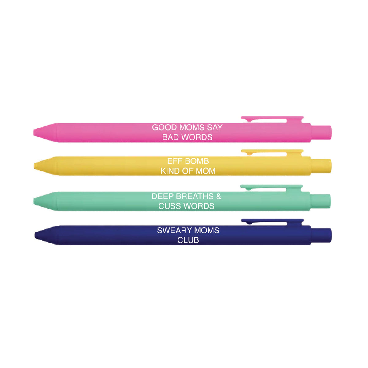 Little Lovelies Studio - Sweary Moms Club Pen Set – Funny Mom Gift Pens
