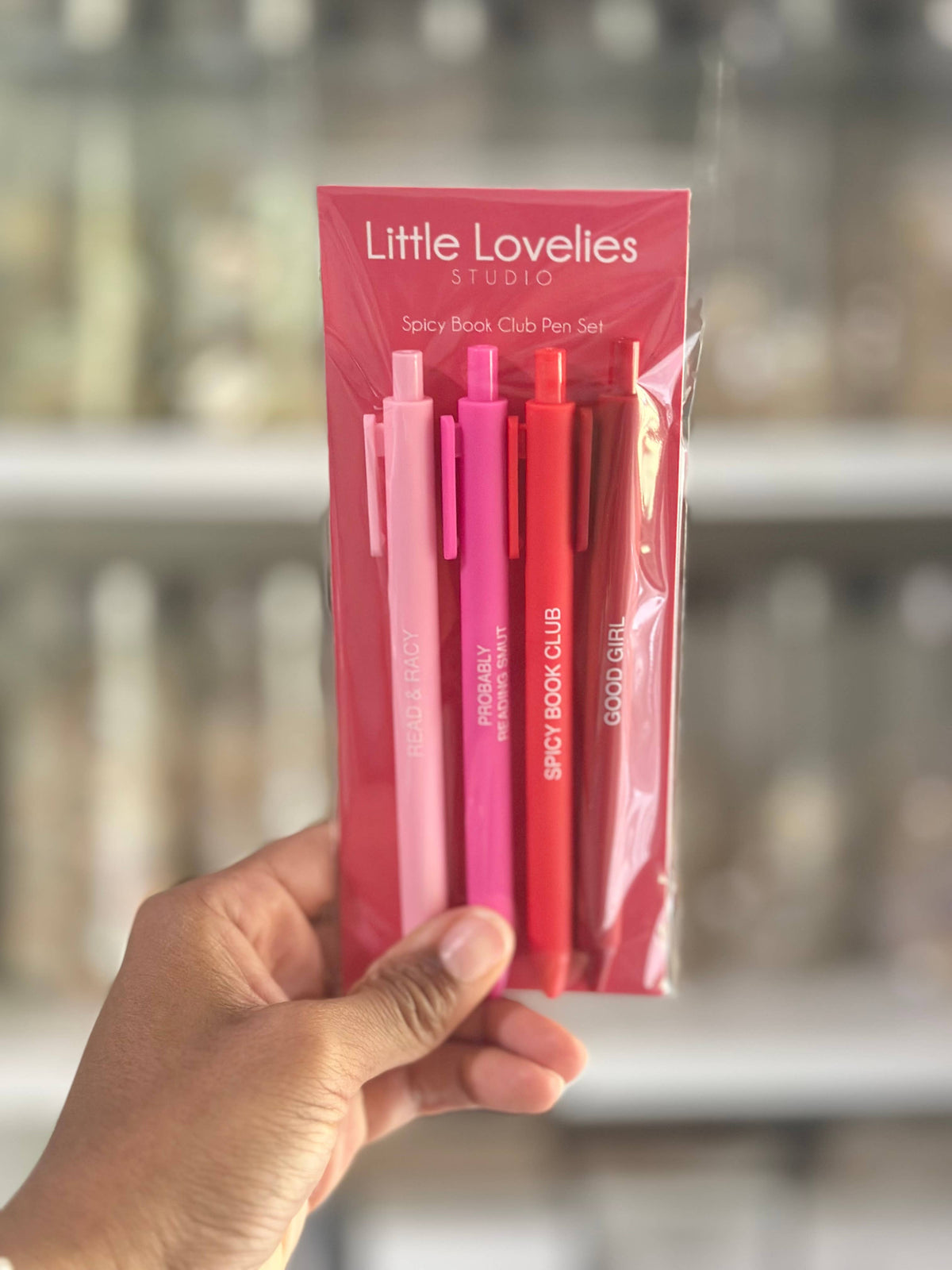 Little Lovelies Studio - Spicy Book Club Pen Set β Set of 4